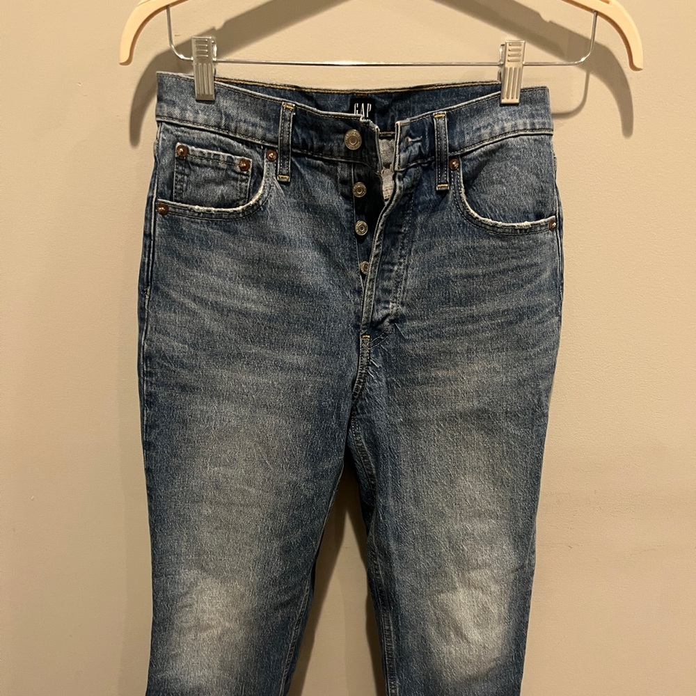 Gap cheeky straight jeans in light indigo